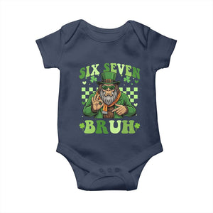 Bigfoot Six Seven Bruh Baby Onesie Gen Z Irish Gift TS12 Navy Print Your Wear