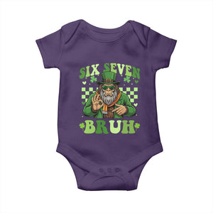 Bigfoot Six Seven Bruh Baby Onesie Gen Z Irish Gift TS12 Purple Print Your Wear