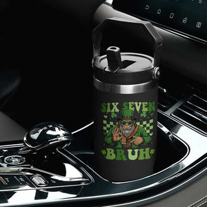Bigfoot Six Seven Bruh Flip Straw Tumbler Gen Z Irish Gift TS12 Print Your Wear