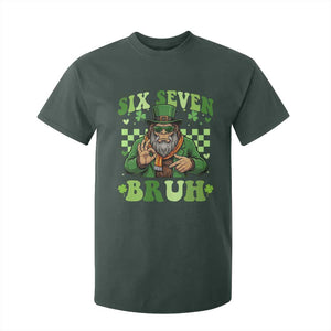 Bigfoot Six Seven Bruh T Shirt For Kid Gen Z Irish Gift TS12 Dark Forest Green Print Your Wear