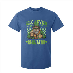 Bigfoot Six Seven Bruh T Shirt For Kid Gen Z Irish Gift TS12 Royal Blue Print Your Wear