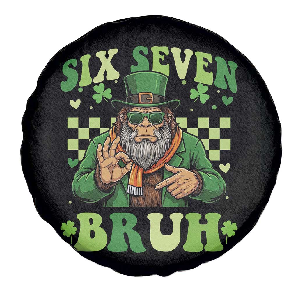 Bigfoot Six Seven Bruh Spare Tire Cover Gen Z Irish Gift TS12 Print Your Wear