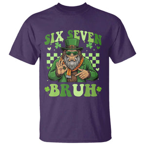 Bigfoot Six Seven Bruh T Shirt Gen Z Irish Gift TS12 Purple Print Your Wear