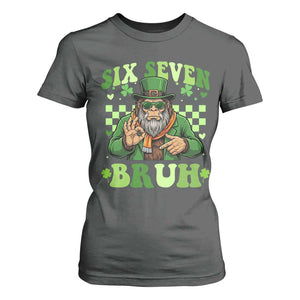 Bigfoot Six Seven Bruh T Shirt For Women Gen Z Irish Gift TS12 Dark Heather Print Your Wear