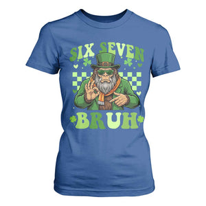 Bigfoot Six Seven Bruh T Shirt For Women Gen Z Irish Gift TS12 Royal Blue Print Your Wear