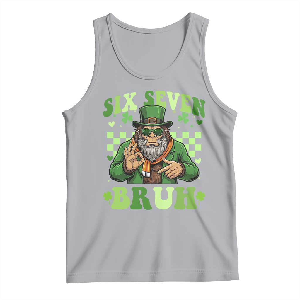 Bigfoot Six Seven Bruh Tank Top Gen Z Irish Gift TS12 Athletic Heather Print Your Wear