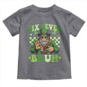 Bigfoot Six Seven Bruh Toddler T Shirt Gen Z Irish Gift TS12 Charcoal Print Your Wear