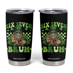 Bigfoot Six Seven Bruh Tumbler Cup Gen Z Irish Gift TS12 Black Print Your Wear