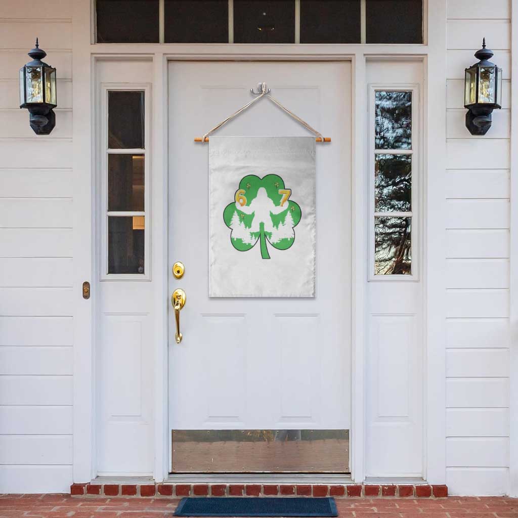 St Patricks Day Bigfoot Shamrock Garden Flag Six Seven Meme TS12 Print Your Wear