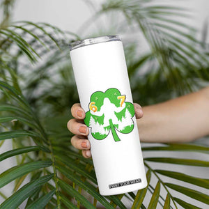 St Patricks Day Bigfoot Shamrock Skinny Tumbler Six Seven Meme TS12 Print Your Wear