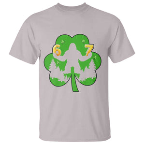 St Patricks Day Bigfoot Shamrock T Shirt Six Seven Meme TS12 Ice Gray Print Your Wear