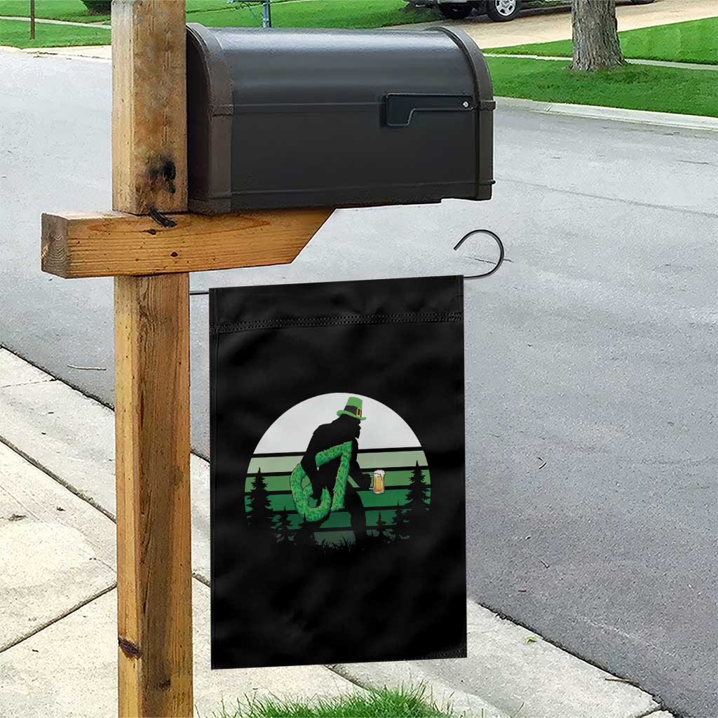 Funny St Patricks Bigfoot Says Six Seven Garden Flag Gen Z Irish Gift TS12 Print Your Wear