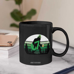 Funny St Patricks Bigfoot Says Six Seven Coffee Mug Gen Z Irish Gift TS12 Print Your Wear