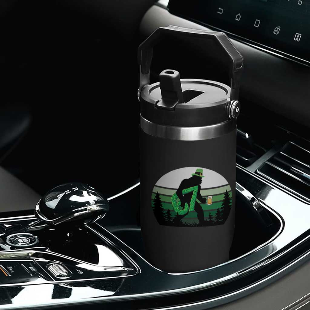 Funny St Patricks Bigfoot Says Six Seven Flip Straw Tumbler Gen Z Irish Gift TS12 Print Your Wear