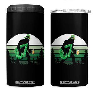 Funny St Patricks Bigfoot Says Six Seven 4 in 1 Can Cooler Tumbler Gen Z Irish Gift TS12 One Size: 16 oz Black Print Your Wear