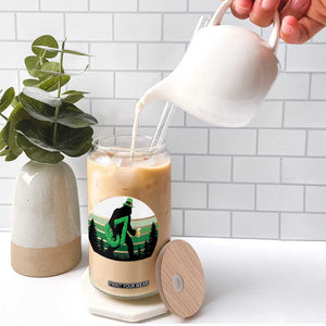 Funny St Patricks Bigfoot Says Six Seven Glass Can Gen Z Irish Gift TS12 Print Your Wear