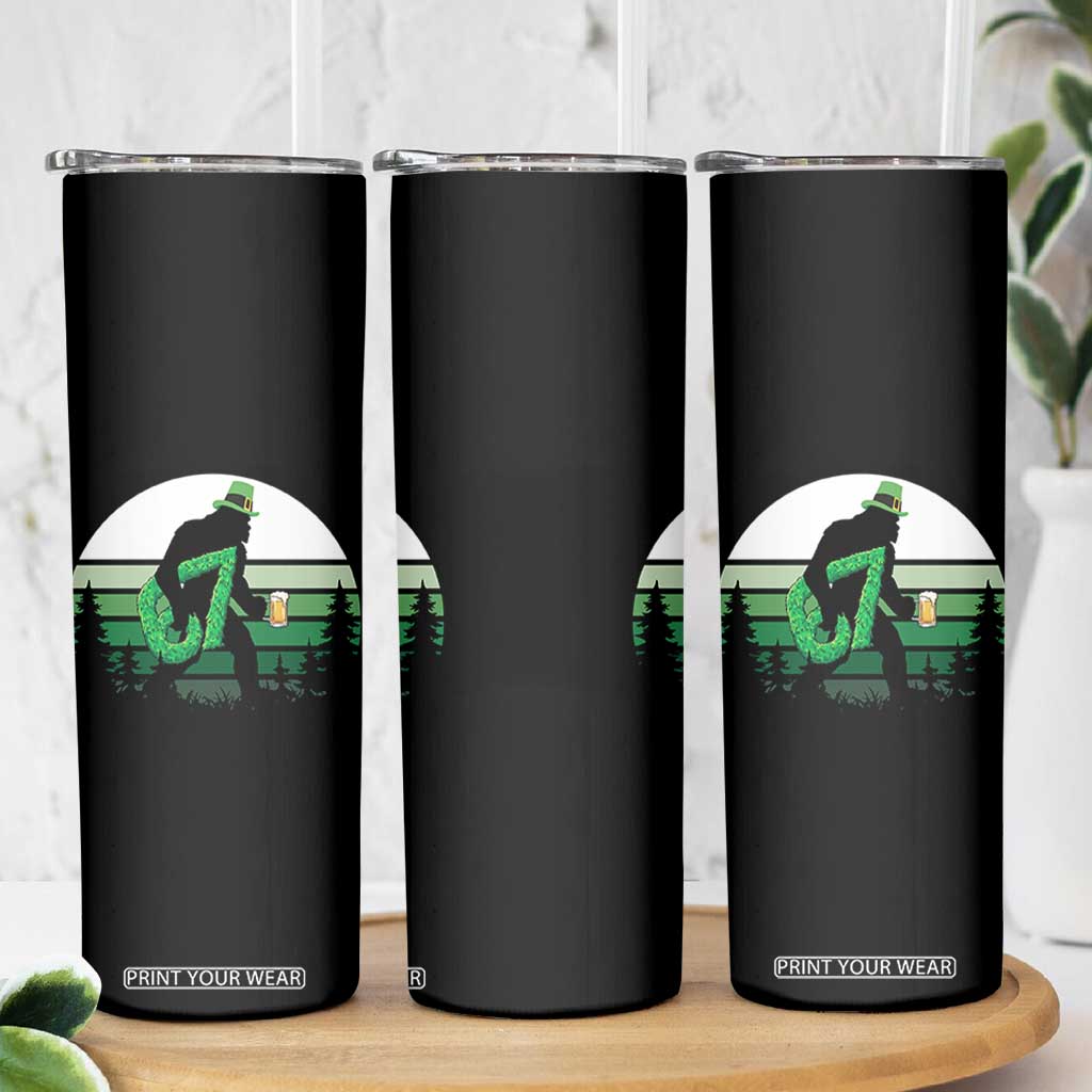 Funny St Patricks Bigfoot Says Six Seven Skinny Tumbler Gen Z Irish Gift TS12 Print Your Wear