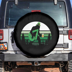 Funny St Patricks Bigfoot Says Six Seven Spare Tire Cover Gen Z Irish Gift TS12 No hole Black Print Your Wear