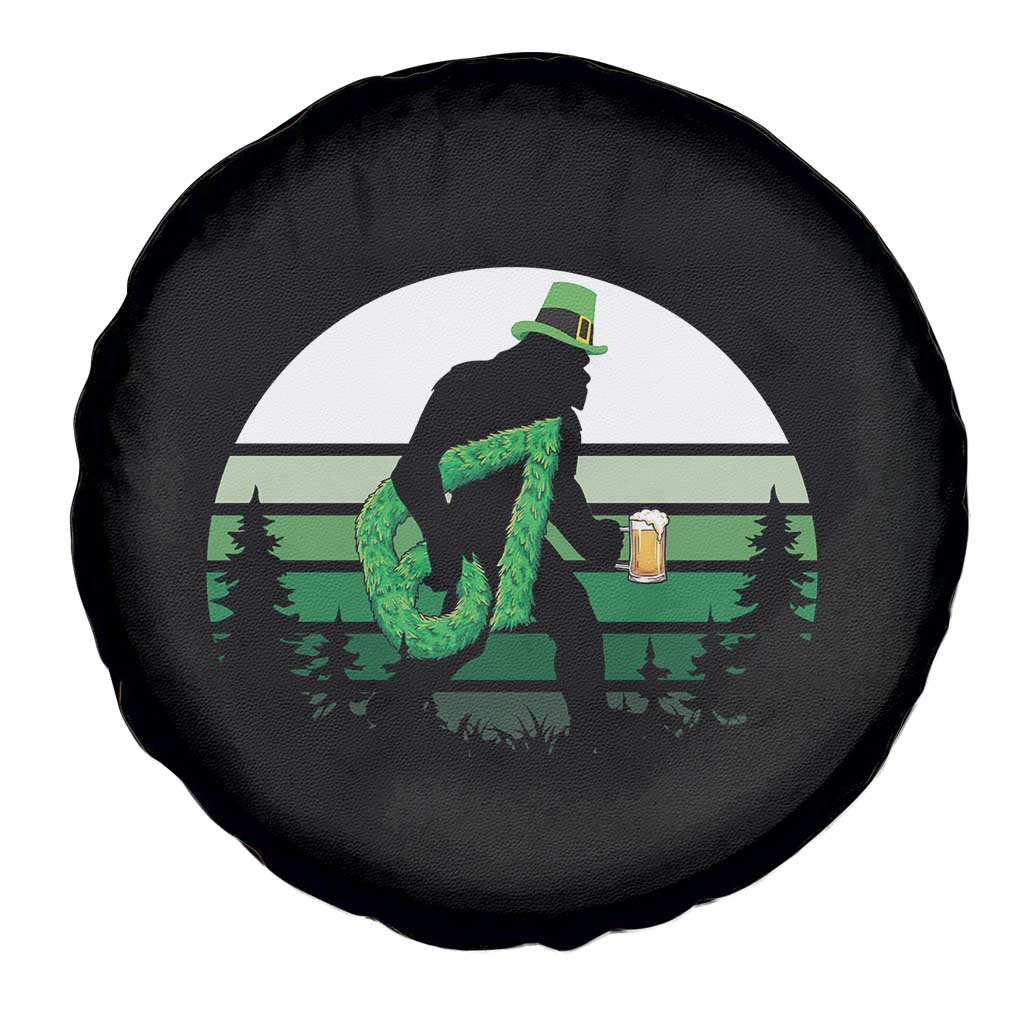 Funny St Patricks Bigfoot Says Six Seven Spare Tire Cover Gen Z Irish Gift TS12 Print Your Wear