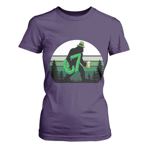 Funny St Patricks Bigfoot Says Six Seven T Shirt For Women Gen Z Irish Gift TS12 Purple Print Your Wear
