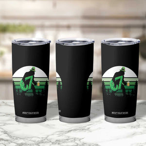 Funny St Patricks Bigfoot Says Six Seven Tumbler Cup Gen Z Irish Gift TS12 Print Your Wear