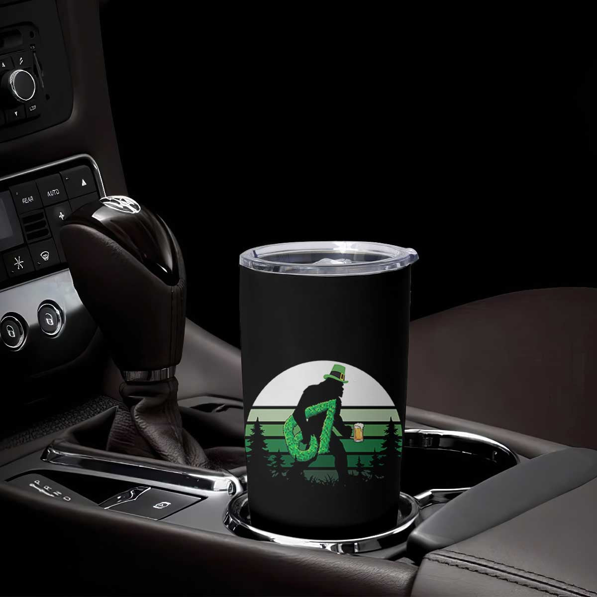 Funny St Patricks Bigfoot Says Six Seven Tumbler Cup Gen Z Irish Gift TS12 Print Your Wear
