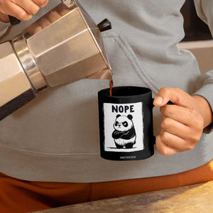 Grumpy Panda Says Nope Coffee Mug Japanese Aesthetic Panda Bear Graphic TS12 Print Your Wear