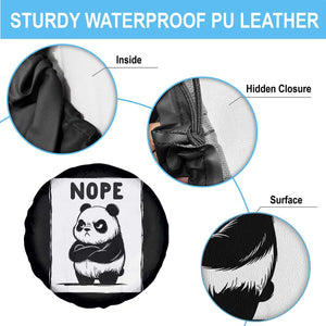 Grumpy Panda Says Nope Spare Tire Cover Japanese Aesthetic Panda Bear Graphic TS12 Print Your Wear