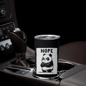 Grumpy Panda Says Nope Tumbler Cup Japanese Aesthetic Panda Bear Graphic TS12 Print Your Wear