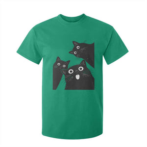 Funny Japanese Black Cat Is Watching You T Shirt For Kid Cat Lover TS12 Irish Green Print Your Wear