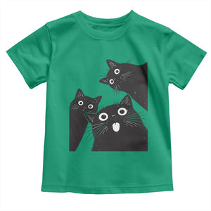Funny Japanese Black Cat Is Watching You Toddler T Shirt Cat Lover TS12 Irish Green Print Your Wear