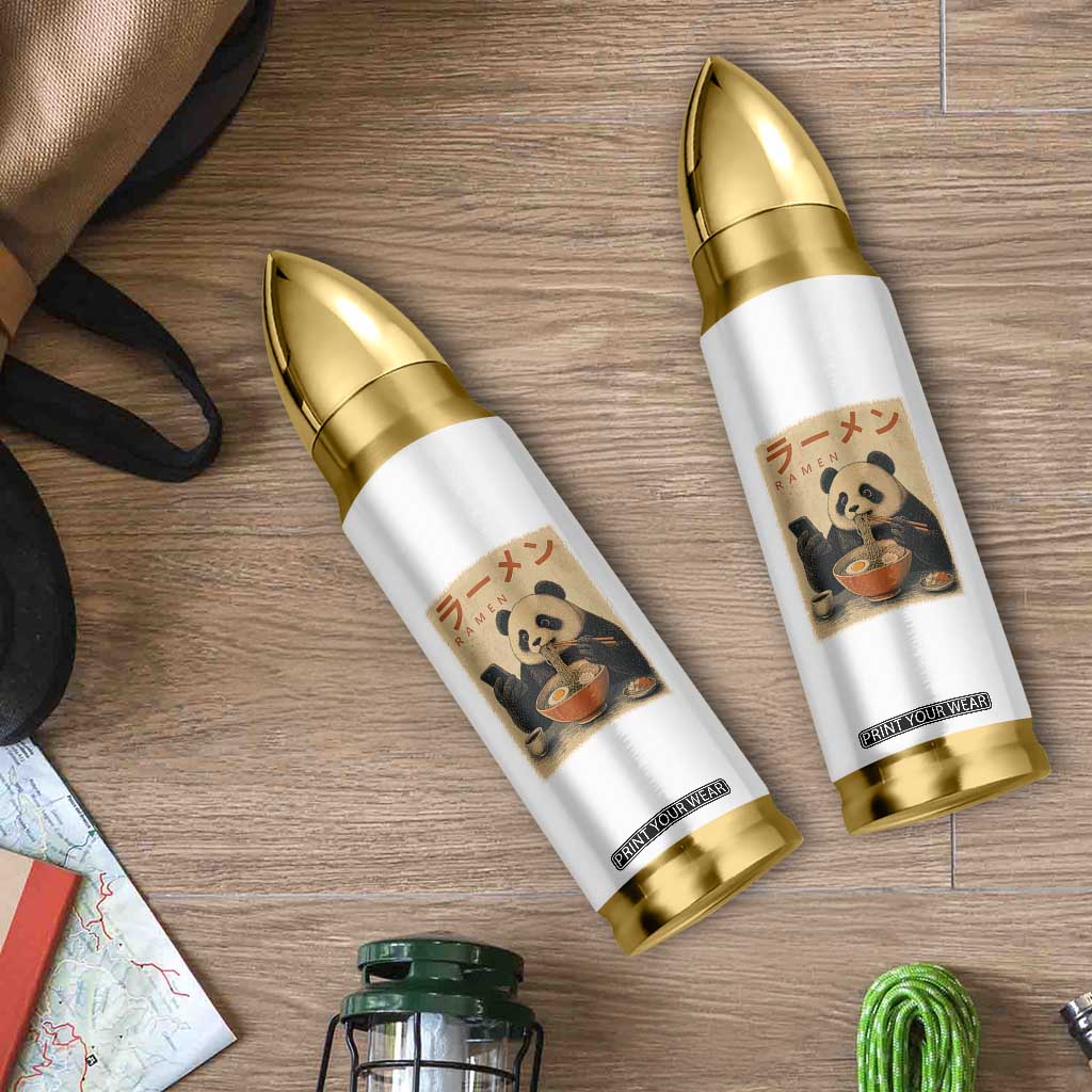 Funny Panda Eating Ramen Scrolling Phone Bullet Tumbler Japanese Art Aesthetic TS12 Print Your Wear