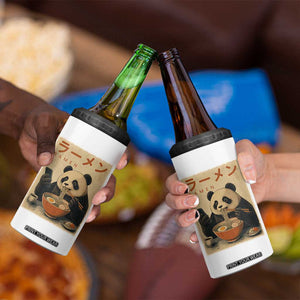 Funny Panda Eating Ramen Scrolling Phone 4 in 1 Can Cooler Tumbler Japanese Art Aesthetic TS12 Print Your Wear