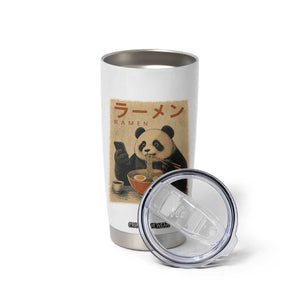 Funny Panda Eating Ramen Scrolling Phone Tumbler Cup Japanese Art Aesthetic TS12 Print Your Wear