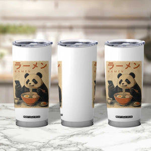 Funny Panda Eating Ramen Scrolling Phone Tumbler Cup Japanese Art Aesthetic TS12 Print Your Wear