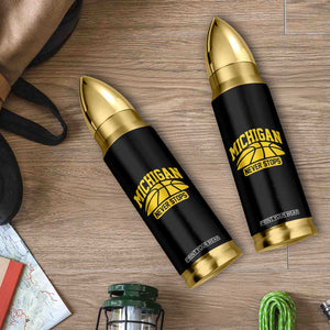 Michigan Never Stops Bullet Tumbler Great Lakes State Basketball Pride Gift TS12 Print Your Wear