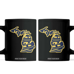 Michigan Lover State Map Pride Souvenir Gift Coffee Mug TS12 Black Print Your Wear