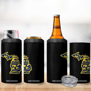 Michigan Lover State Map Pride Souvenir Gift 4 in 1 Can Cooler Tumbler TS12 Print Your Wear