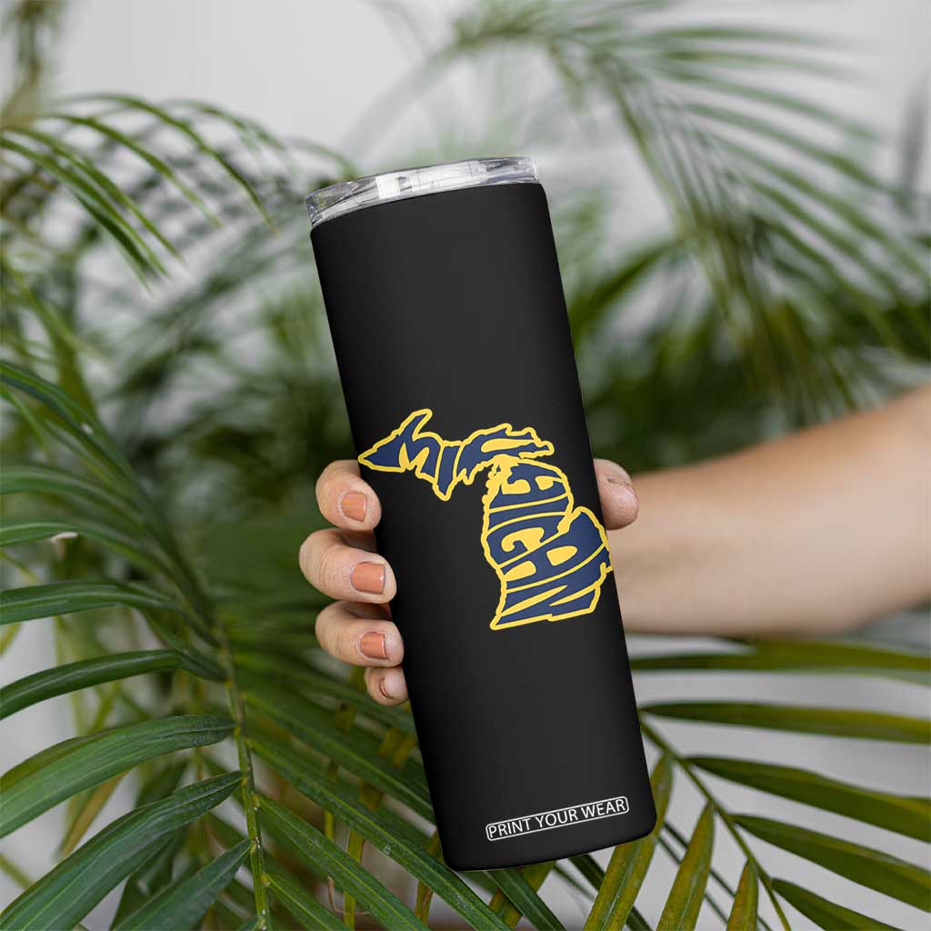 Michigan Lover State Map Pride Souvenir Gift Skinny Tumbler TS12 Print Your Wear