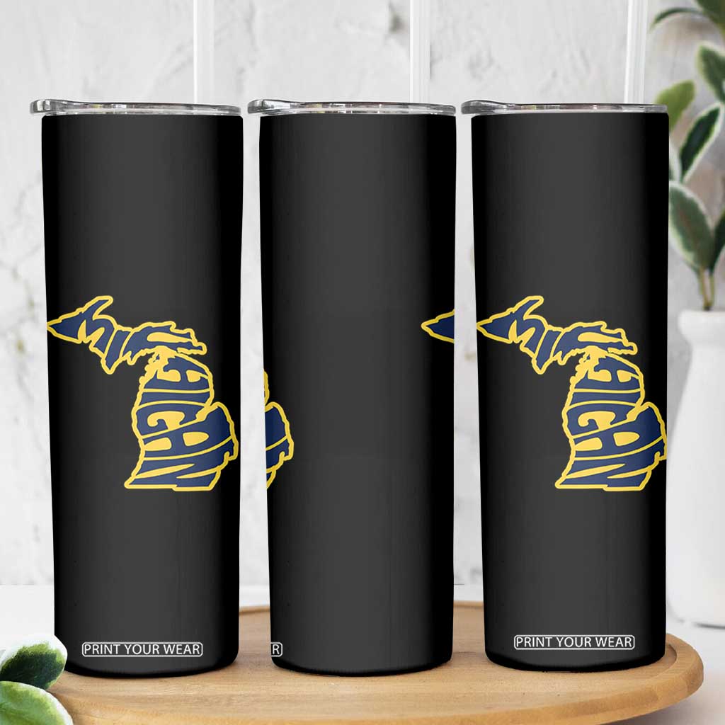 Michigan Lover State Map Pride Souvenir Gift Skinny Tumbler TS12 Print Your Wear