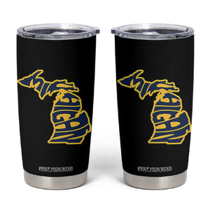Michigan Lover State Map Pride Souvenir Gift Tumbler Cup TS12 Black Print Your Wear