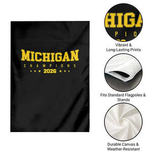 Michigan 2026 Basketball Victory Garden Flag Champions Pride Fan Gift TS12 Print Your Wear