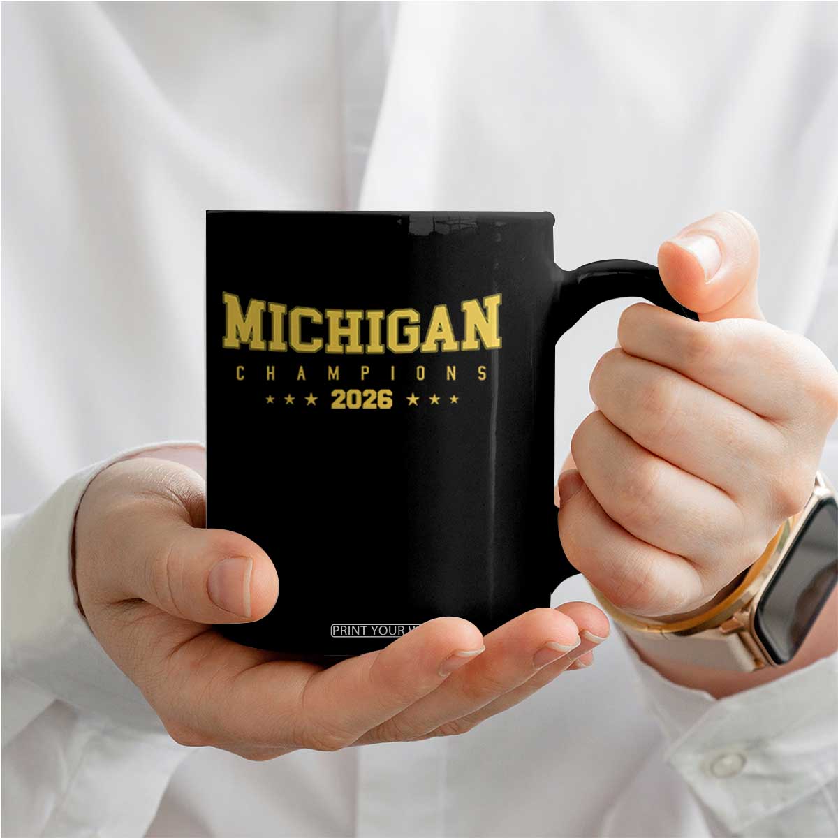 Michigan 2026 Basketball Victory Coffee Mug Champions Pride Fan Gift TS12 Print Your Wear