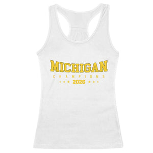 Michigan 2026 Basketball Victory Racerback Tank Top Champions Pride Fan Gift TS12 White Print Your Wear