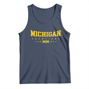 Michigan 2026 Basketball Victory Tank Top Champions Pride Fan Gift TS12 Navy Print Your Wear