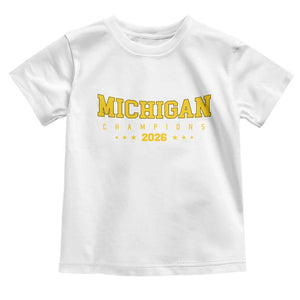Michigan 2026 Basketball Victory Toddler T Shirt Champions Pride Fan Gift TS12 White Print Your Wear
