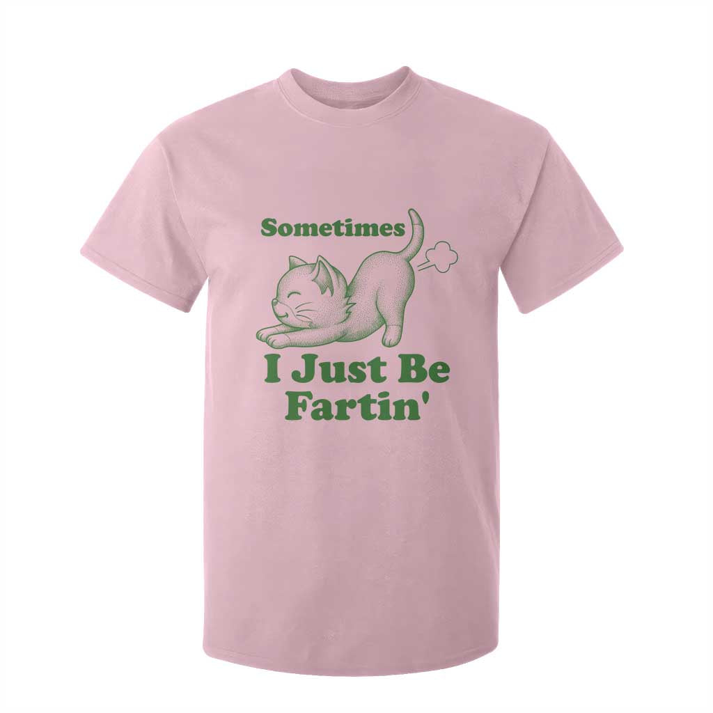 Funny Cat Sometimes I Just Be Fartin T Shirt For Kid Pet Lover TS12 Light Pink Print Your Wear