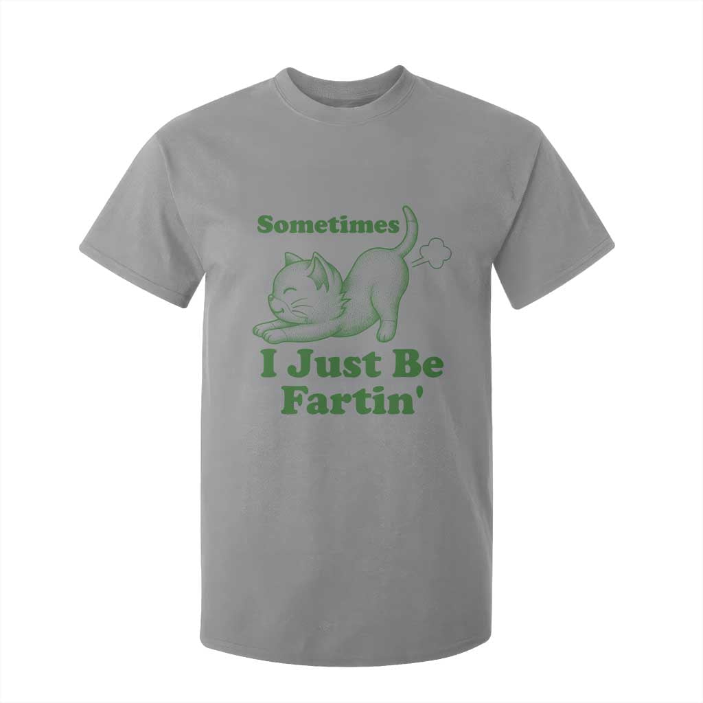 Funny Cat Sometimes I Just Be Fartin T Shirt For Kid Pet Lover TS12 Sport Gray Print Your Wear