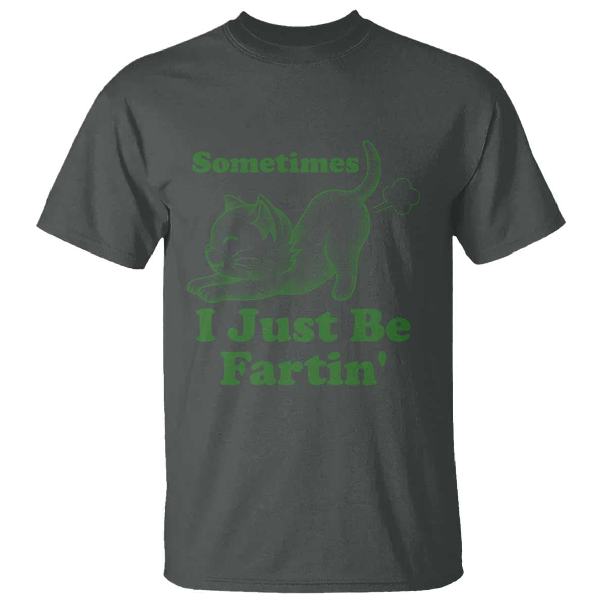 Funny Cat Sometimes I Just Be Fartin T Shirt Pet Lover TS12 Dark Heather Print Your Wear
