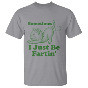 Funny Cat Sometimes I Just Be Fartin T Shirt Pet Lover TS12 Sport Gray Print Your Wear